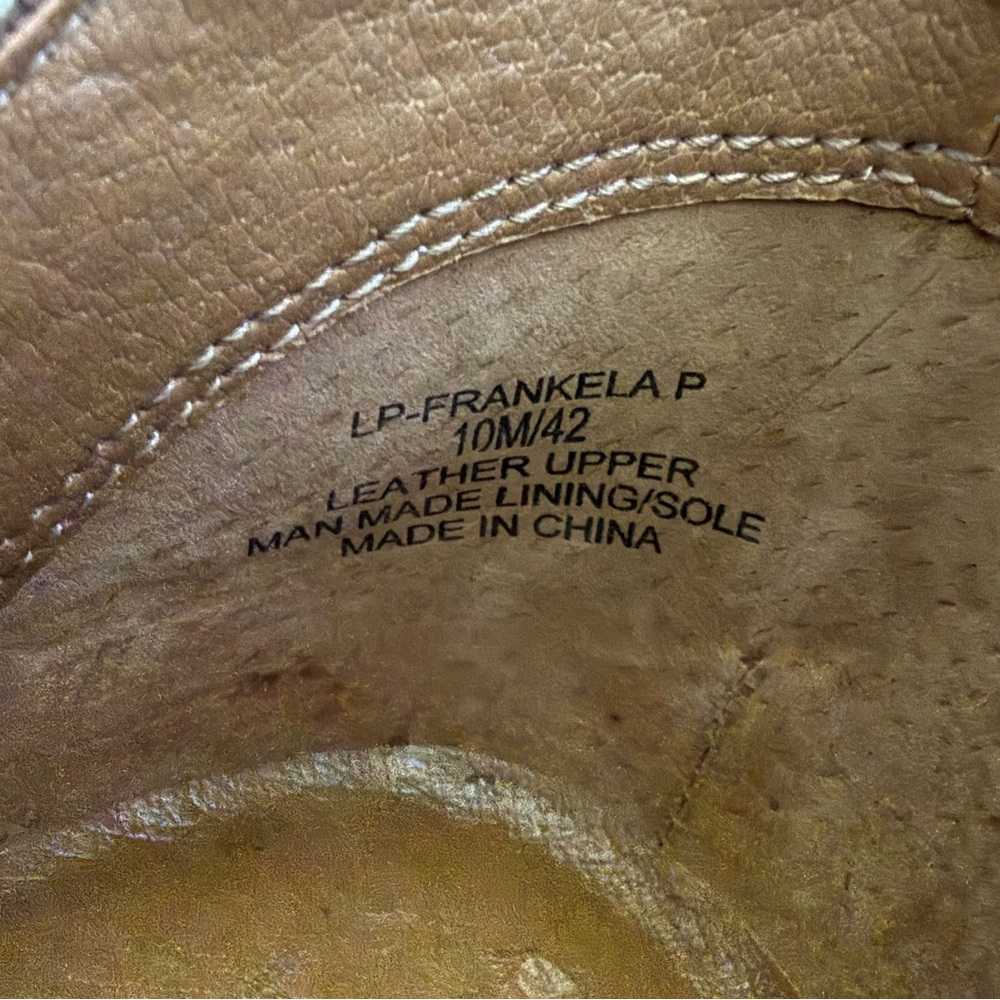Lucky Brand Taupe Perforated Cutout Ankle Boots Women’s Size 10 Western Boho - Picture 10 of 10
